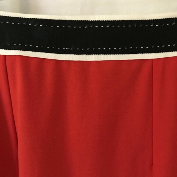 Nissa Red Pencil Skirt - Picture 4 of 5